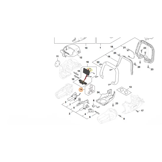 STIHL  Dźwignia blokady MA04 430 9800